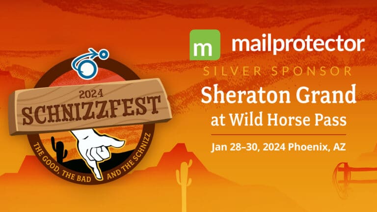 Mailprotector Silver Sponsor at Schnizzfest 2024 Phoenix AZ