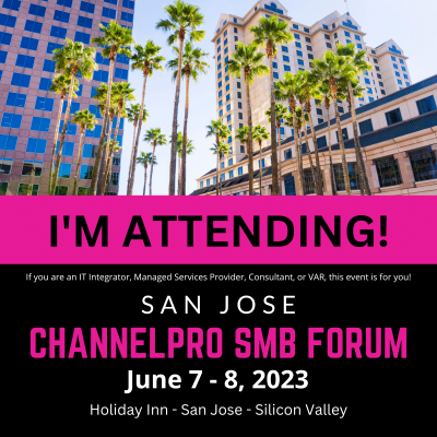 Mailprotector VIP Invite to ChannelPro SMB Forum San Jose MSP Event