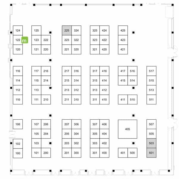 Xchange March Booth Floor Map for Mailprotector Email Security Vendor
